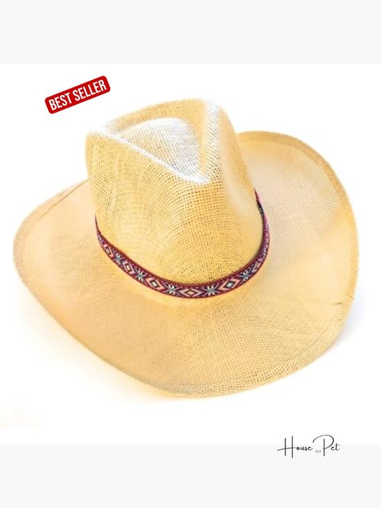 Red Jacquard Traditional Weave Adjustable Hatband with Silver Plated Bolo Slide main image 6